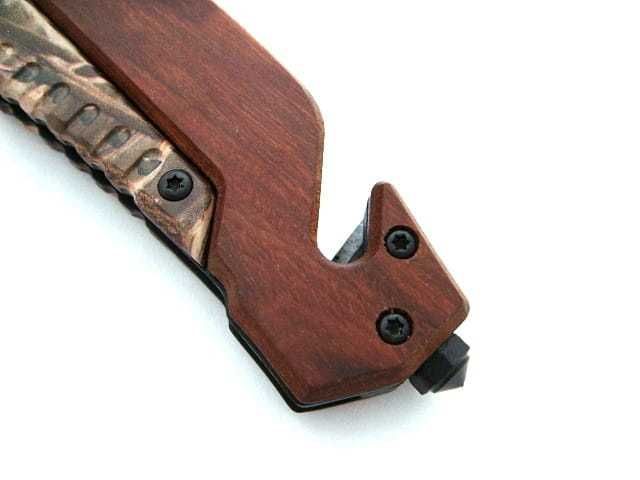 Nóż myśliwski BSH sprężynowy zbijak do szyb N-537C solognac extol