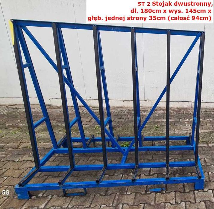 Stojak do szkła (do transportu i magazynowania) ze stali lakierowanej