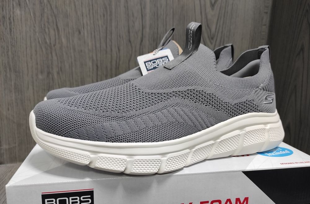43 Skechers Bobs Sport B Flex - Frigid Edge Grey оригінальні чоловічі кросовки