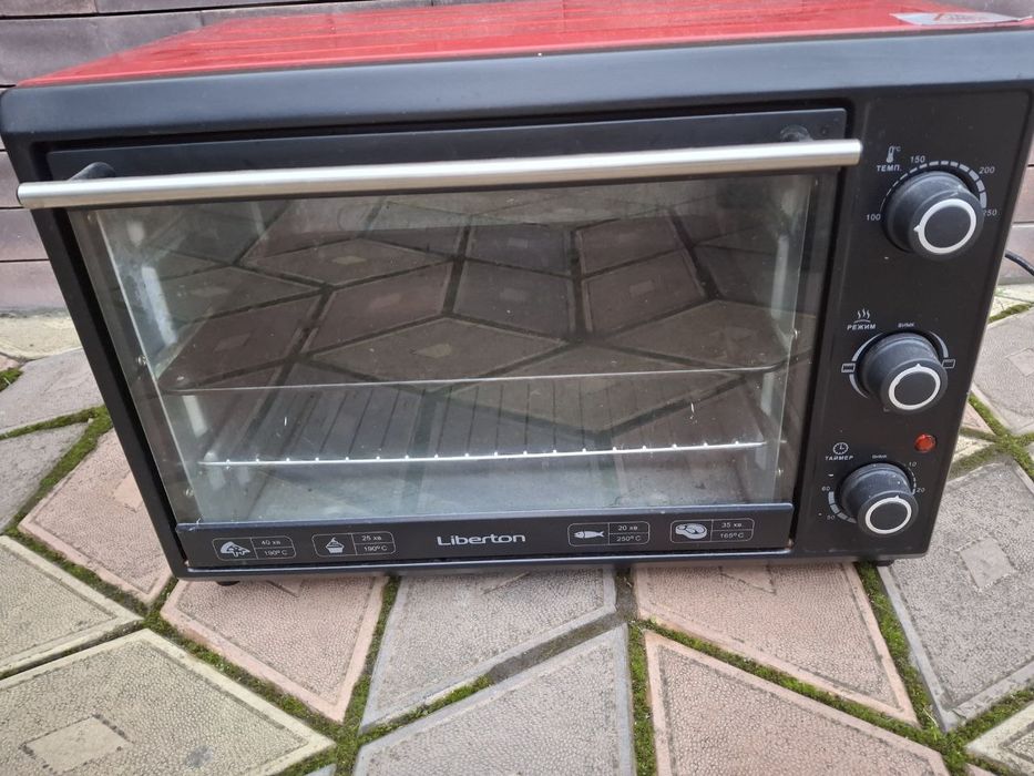 Електропіч Liberton LEO-400 Red + Гриль