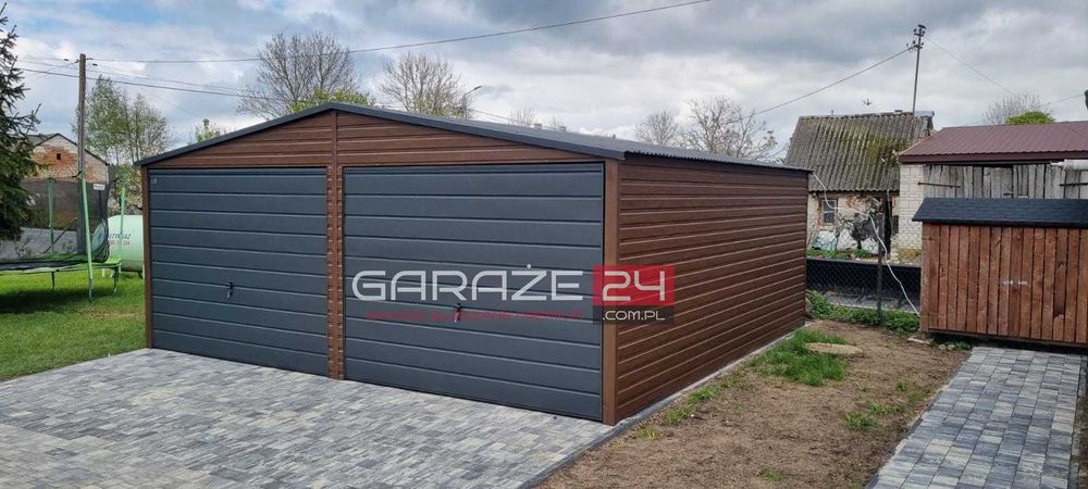 Garaż blaszany PREMIUM 6x5,80m*jakość*profil OCYNKOWANY *ŚLĄSKIE*
