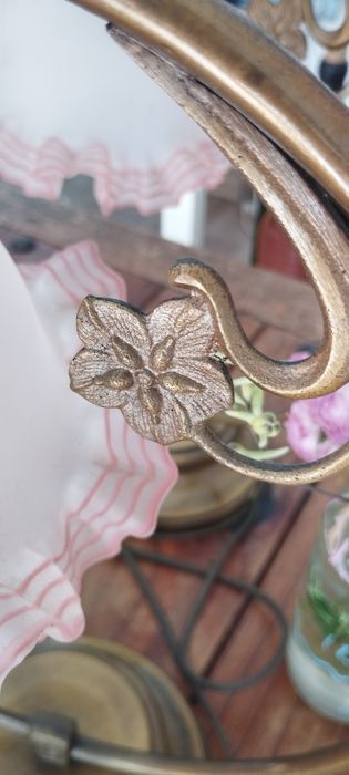 Conjunto de 2 candeeiros vintage pink flower