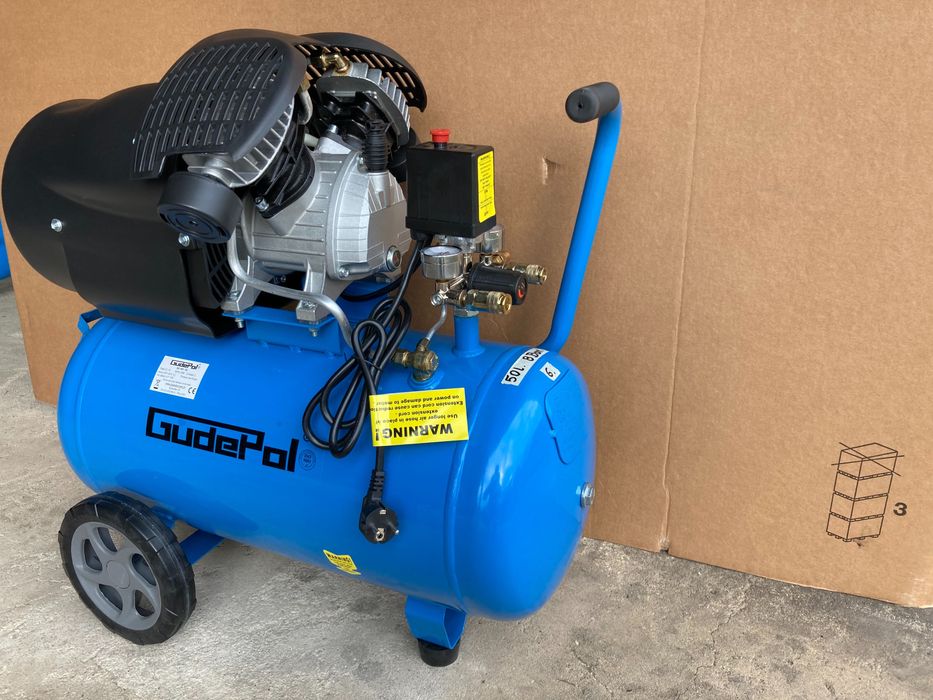 Kompresor  sprężarka GUDEPOL SO 380/50 8 BAR / 50L 230V  OD RĘKI
