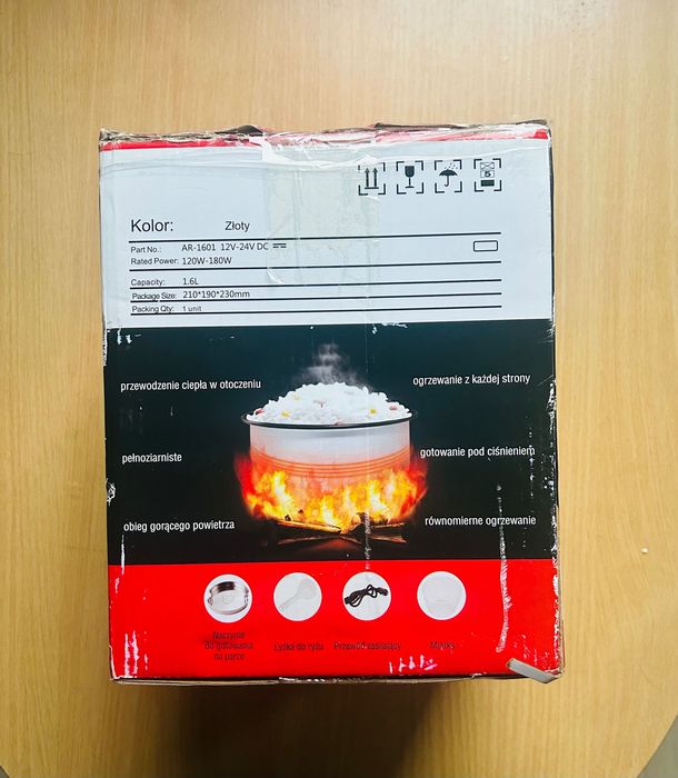 Multicooker Samochodowy 1,6l RyzowarTurystyczny 12V