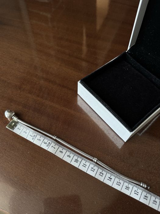 Браслет Pandora срібний із застібкою серце 17 см - оригінал