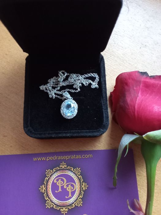 Fio em Prata com Safira Certificada