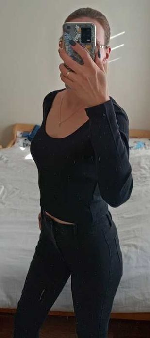 Crop top długi rękaw