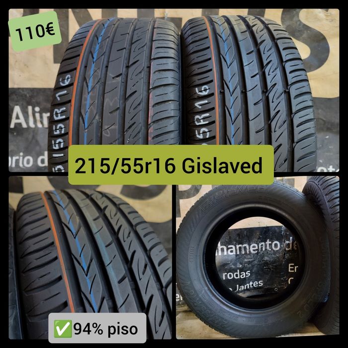 Pneus  215/55r16 seminovos
