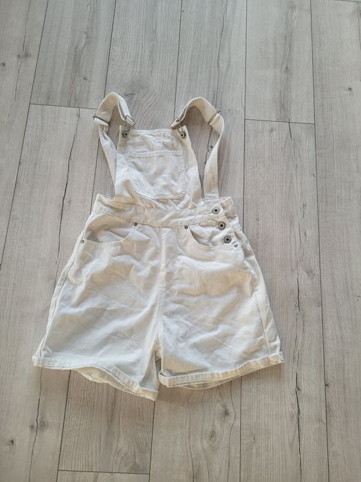 Rozm.  38 - ogrodniczki białe dżinsowe MISSPAP