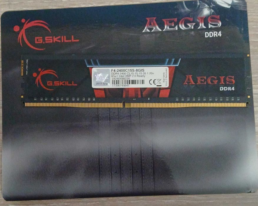 Memória RAM UDIMM G.SKILL Aegis 8GB (1x8GB) DDR4-2400MHz