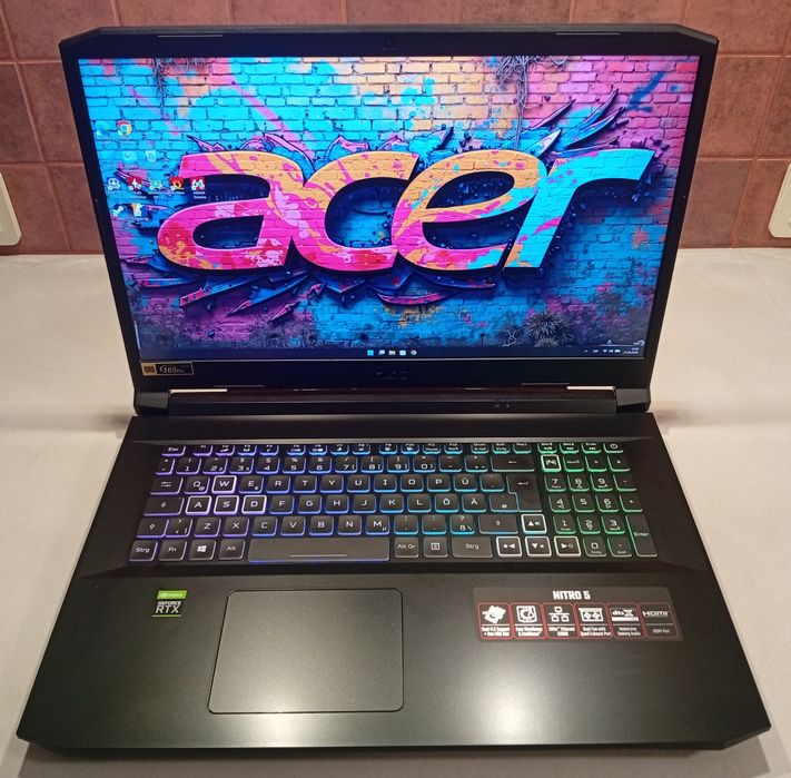 Ноутбук/acer/nitro 5/amd/Ryzen 7/5800H/16 ram/512ssd/rtx 3080/8gb/17,3/Qhd/240hz