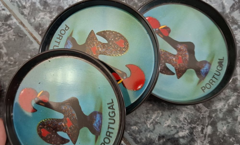 12 Bases para colocar copos c/ Galo Barcelos Portugal