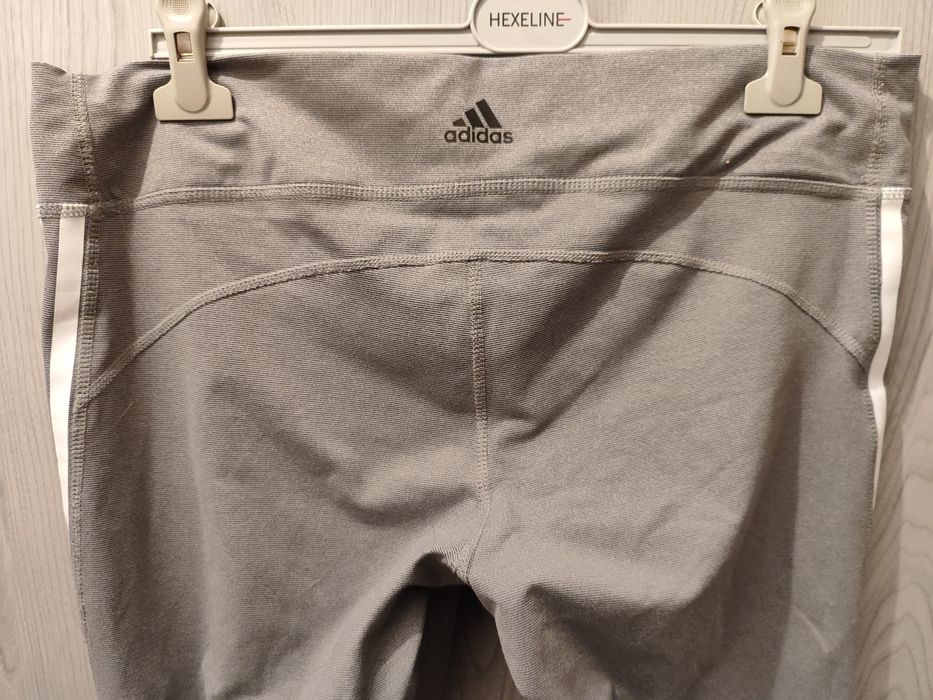 Legginsy szaro białe Adidas