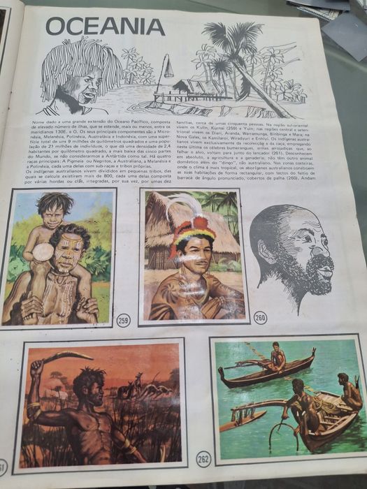 Caderneta de cromos completa com 295 cromos "Homens Raças e Costumes"  Edições Francisco Más de 1976