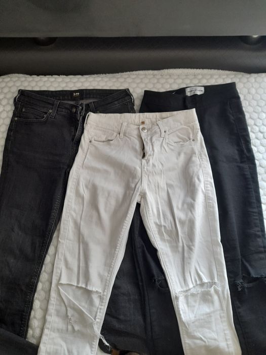 Trzy 3 pary spodni skinny jeans