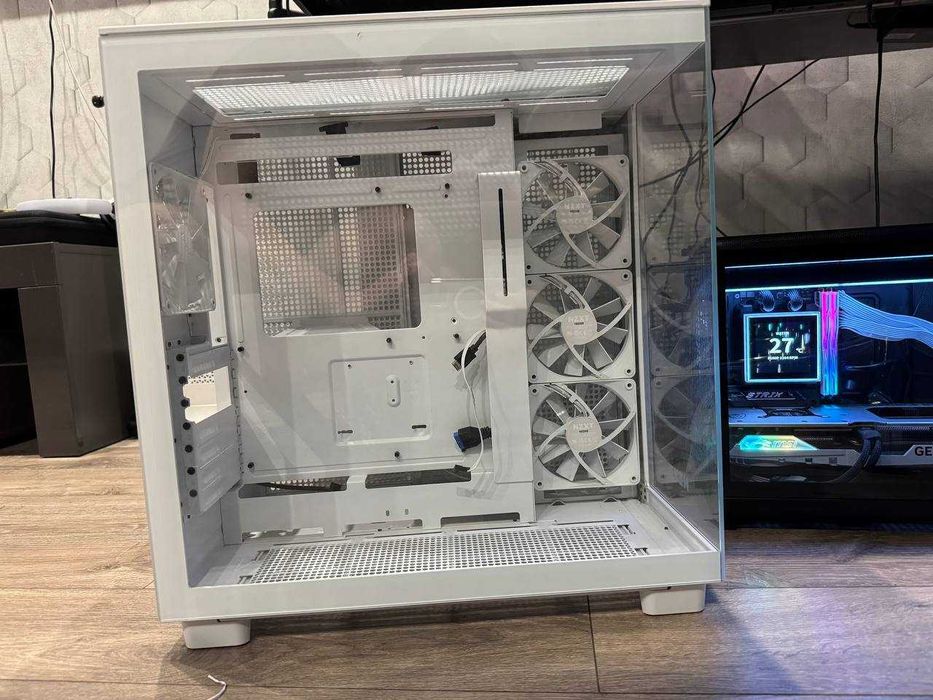 Корпус NZXT H9 Flow Tempered Glass WHITE