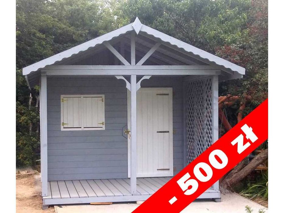Domek drewniany narzędziowy,gospodarczy,ogrodowy,magazyn,taras, 3x2m