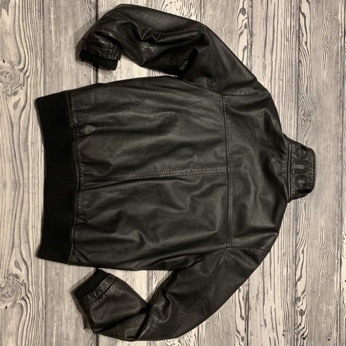 Кожаная куртка Bench Manchester Black Casual Signature Pilot Bomber Alpha Aviator