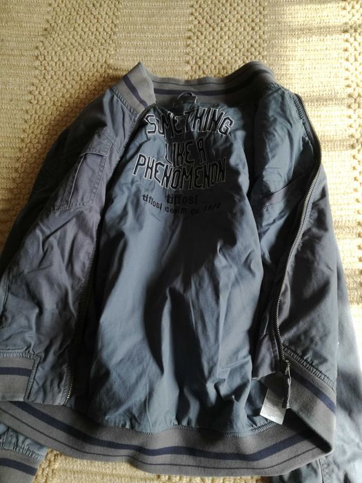 Blusão casaco bomber cinzento da Tiffosi