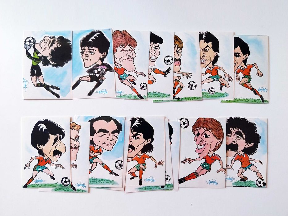 16 calendários EURO 84 (Artecnica) 1984 | lote futebol