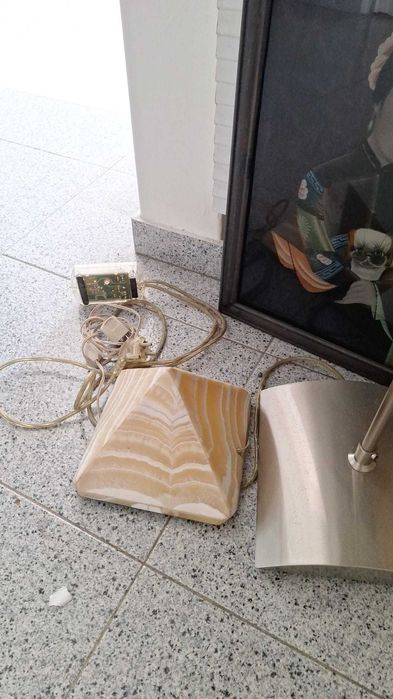 Candeeiro em Alabastro Translúcido