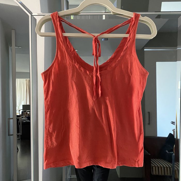 Top Massimo dutti laranja cherry tam S