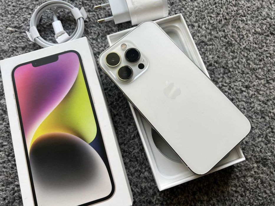 iPhone 13 Pro 512GB SILVER WHITE BIAŁY Srebrny Bateria 98% GWARANCJA