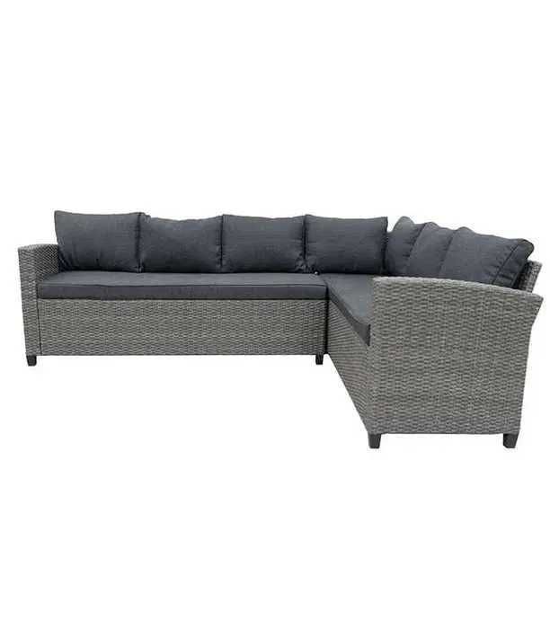 Zestaw Mebli Ogrodowych Komplet Na Taras Narożnik Technorattan + Stół