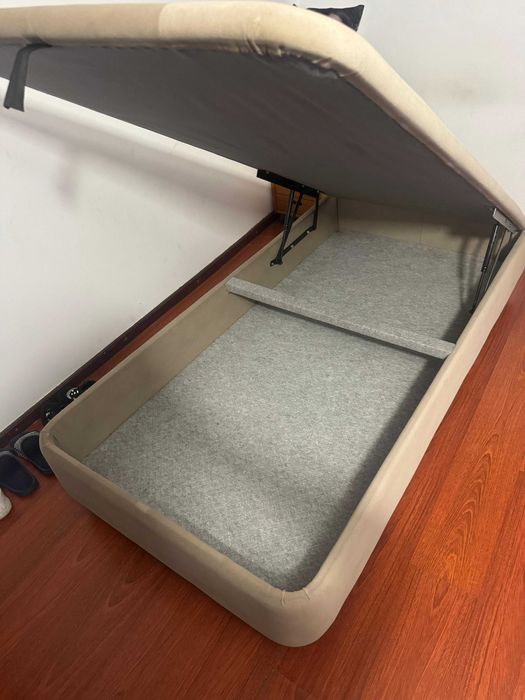 Sommier solteiro com arrumação