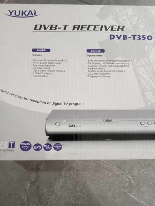 Tuner DVB-T odbiornik yukai DVB-T 350 dekoder DVB-T