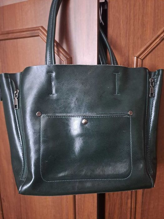 Шкіряна велика сумка