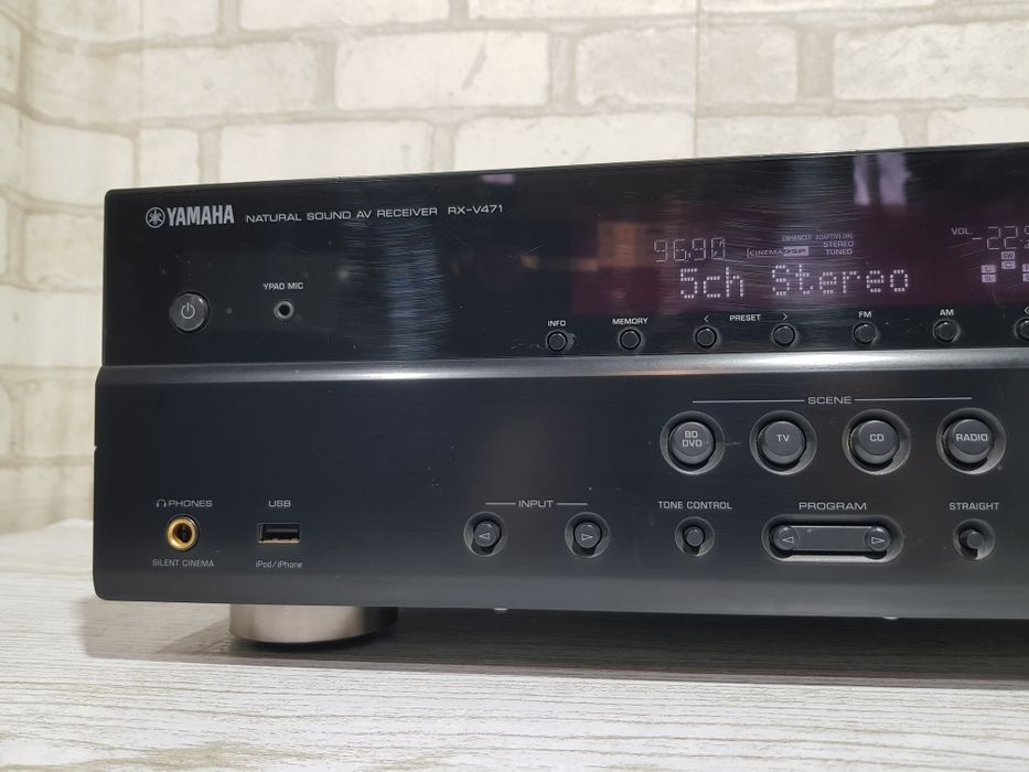 5.1 AV ресивер YAMAHA RX-V471 +1, *5x105 Вт, HDMI, 3D, ARC,USB, Б/у