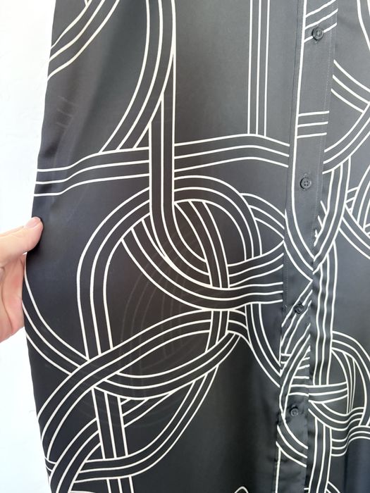 Сатиновое платье рубашка  h&m toteme cos