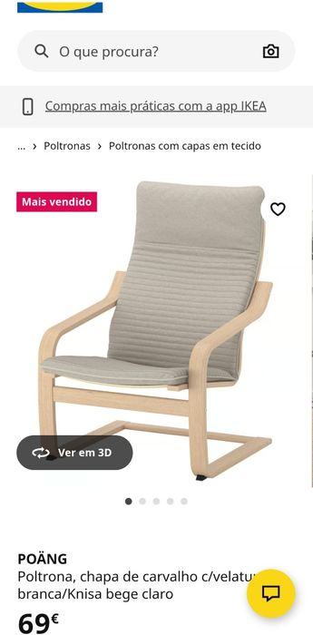 2 Cadeiras Poang IKEA
