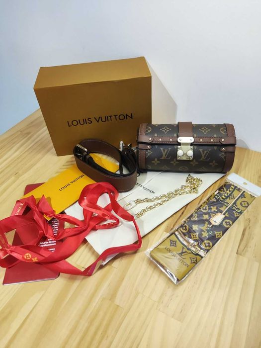 Torebka damska elegancka Papillon Trunk, skóra od reki