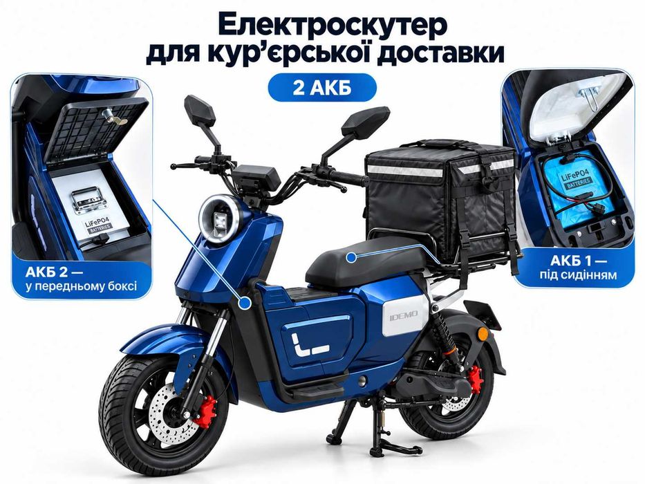 Електроскутер IDemo Trakker PRO DUAL BATTERY