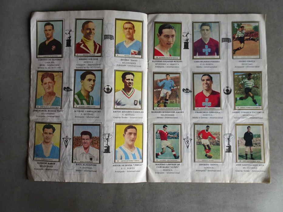 Caderneta cromos completa Ídolos do Passado completa (inclui n 50 Juca