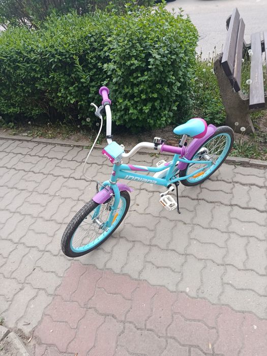 Rowerek marki Indiana dla dziewczynki koła 20 cali stan idealny