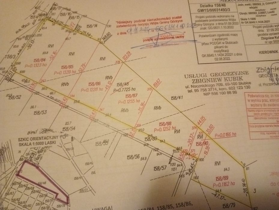 Działka rolno-budowlana Laski Lubuskie pow. Słubice 85 km.od Berlin