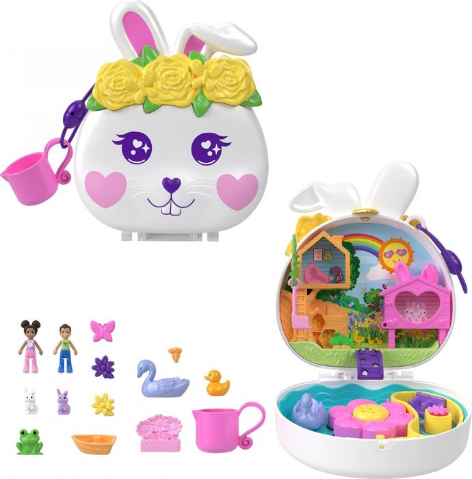 Polly Pocket Ogród króliczka Lalki Zestaw