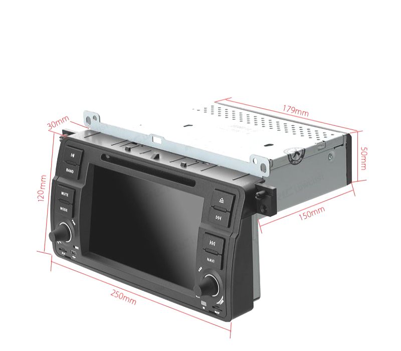 AUTO RADIO 2DIN 7" BMW SERIE 3 E46 98-06 USB GPS TACTIL HD