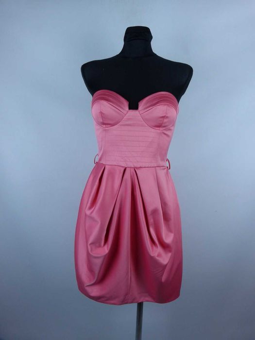 River Island satynowa sukienka przed kolano na biust 10 / 36
