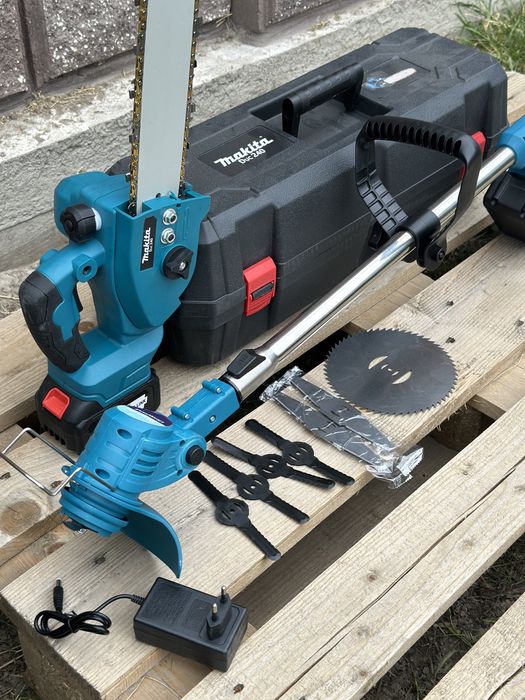 Акумуляторний садовий набір Makita Пилка Duc 240 + тример Ur100Dwae