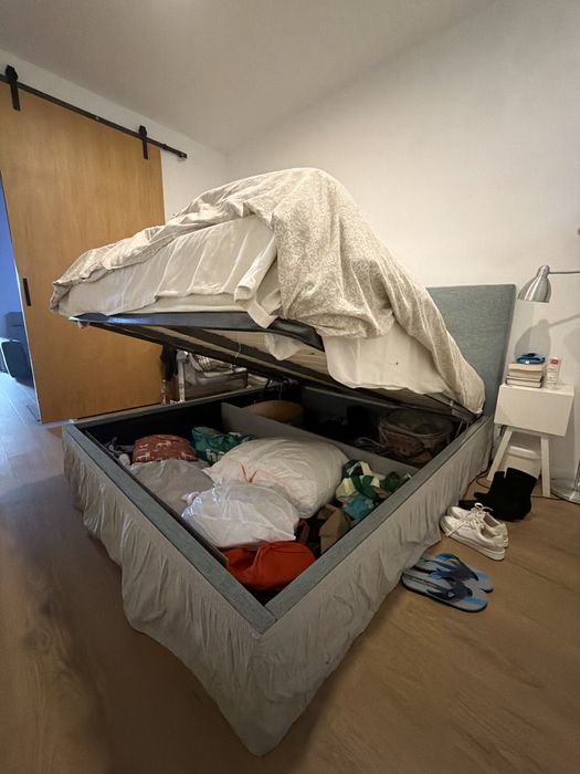 Cama Baú Queen para Quarto Casal