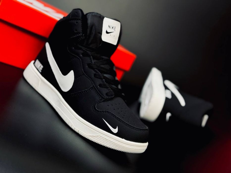 Высокие ккды на зиму nike jordan retro/ кросівки найк джордан з хутром