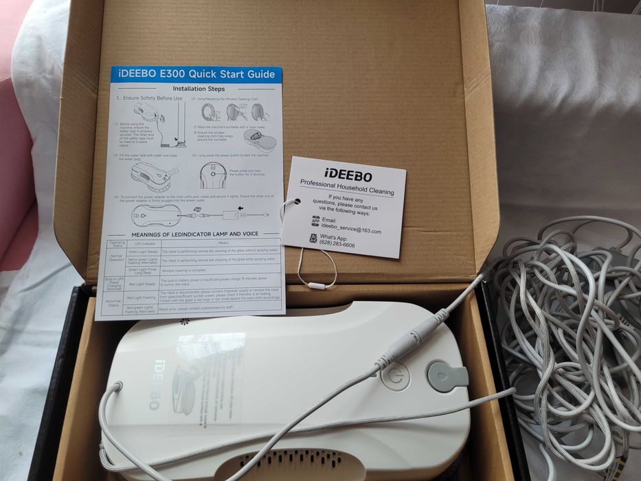 Robot do mycia okien ideebo e300