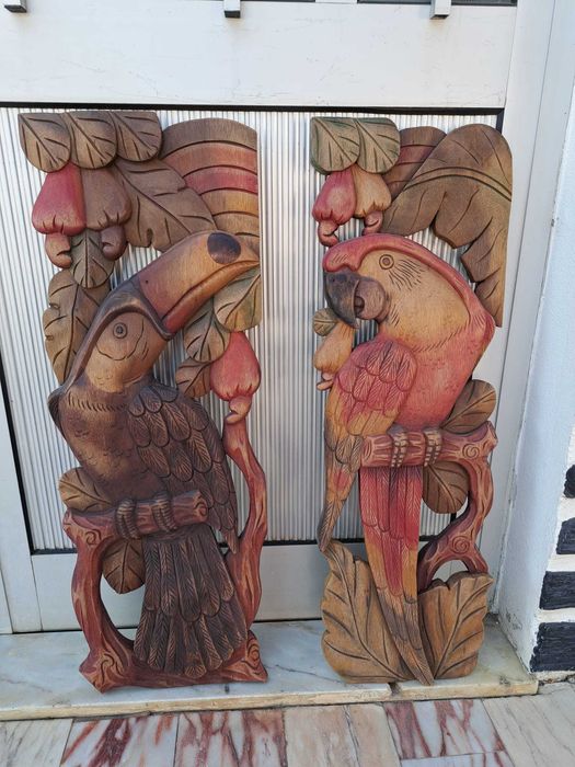 2 painéis decorativos artesanais