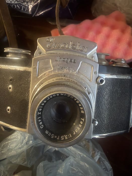 Раритетный зеркальный фотоаппарат Exakta II (Ihagee Dresden) + Carl Zeiss Tessar 50mm f/3.5
