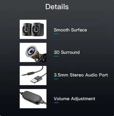 Colunas para computador novas em caixa