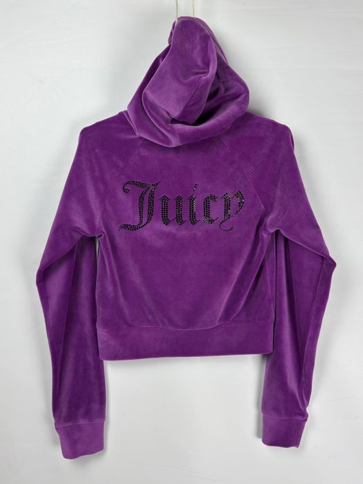 Велюрова жіноча укорочена кофта juicy couture xs худі худи оригінал